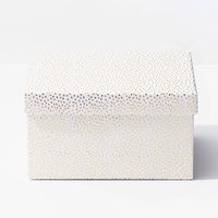 Gold Flurry Dots On White Gift Boxes