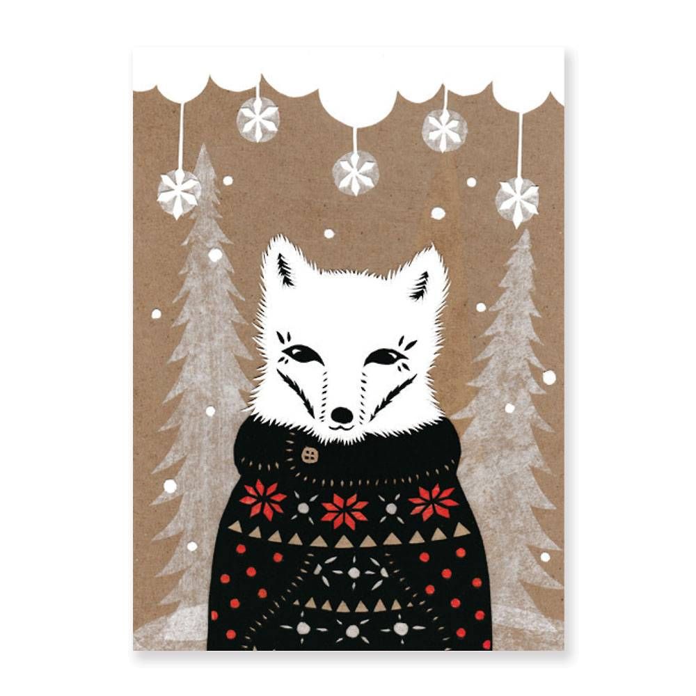 Animals In Sweaters Holiday Card Set