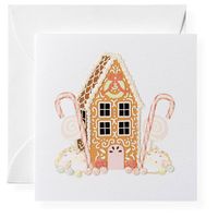 Mini Gingerbread House Holiday Card Set