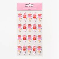 Ice Cream Heart Stickers