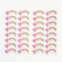 Heart Shooting Rainbow Stickers