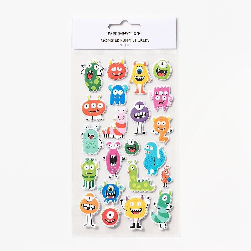 Monster Puffy Stickers