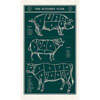 Butcher's Guide Tea Towel