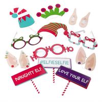 Elfie Selfie Photo Prop Kit