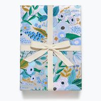 Garden Party Blue Wrapping Paper