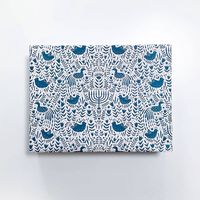 Blue Hanukkah Scene Flat Wrap