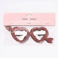 Multi Chunky Glitter Heart Glasses