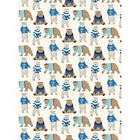 Hanukkah Bears In Sweaters Flat Wrap