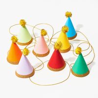 Mini Pom Party Hats