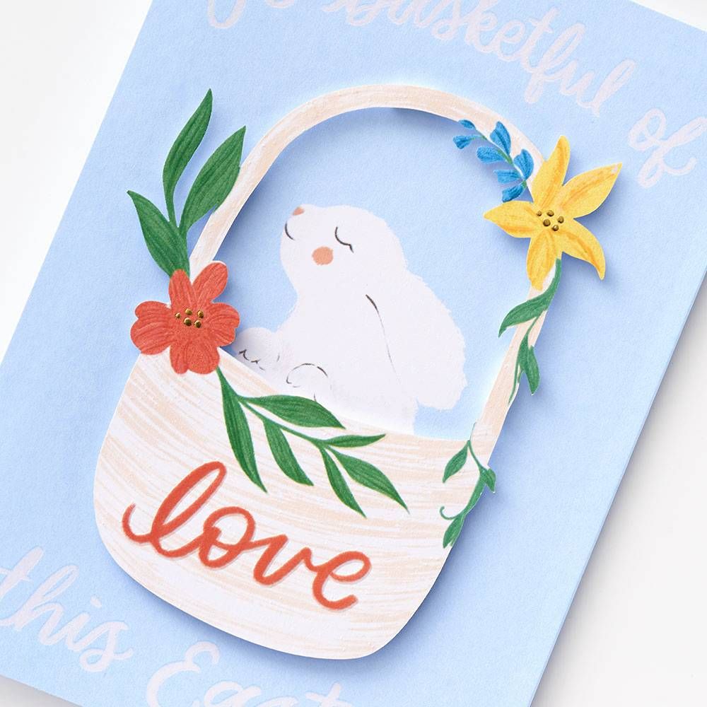 Basket Of Love Easter Card