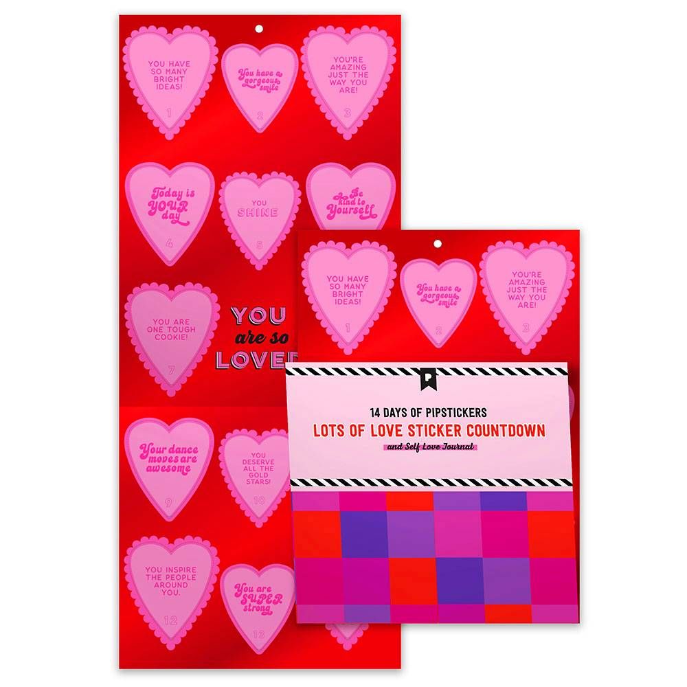 Pipsticks 14 Days of Love Sticker Countdown