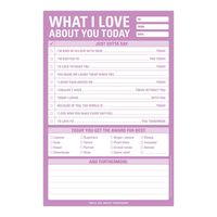 What I Love About You Today Notepad