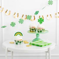 St. Patrick's Day Shamrocks & Horseshoes Banner Set