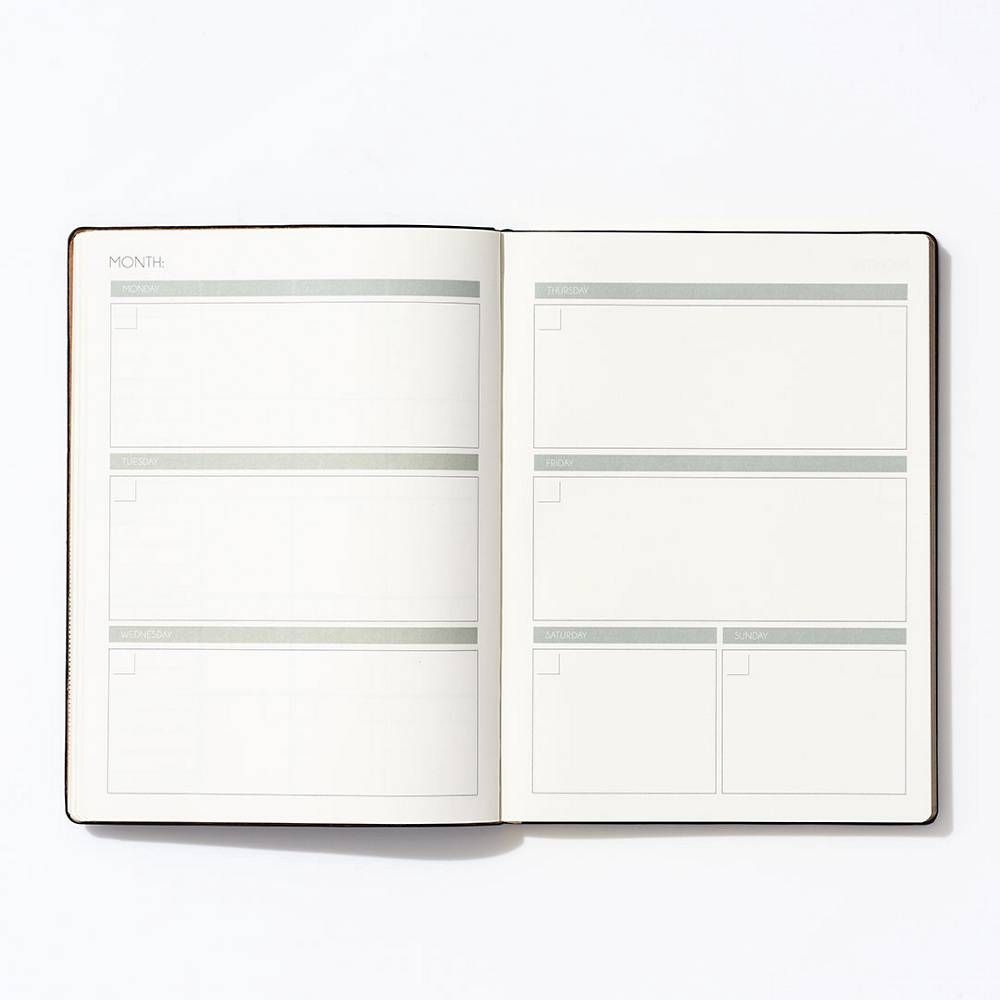 Leatherette Perpetual Planner