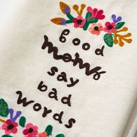 Good Moms Floral Tea Towel