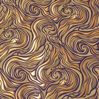 Gold Wavy Marble on Honey Handmade Paper