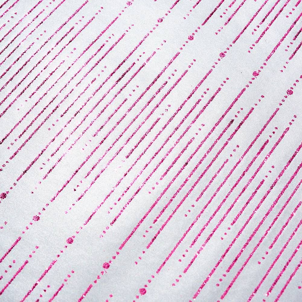 Pink Glitter Lines Wrapping Paper