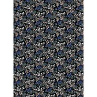 Ditsy Floral On Black Wrapping Paper