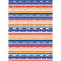 Sunset Stripes With Dots Wrapping Paper