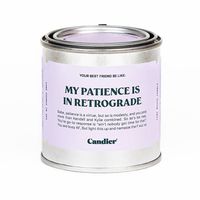 Patience in Retrograde Tin Candle