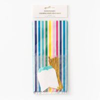 Colorful Stripe Cellophane Bags