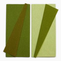 Green Double Sided Crepe Paper Kit