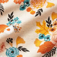 Fall Floral Tea Towels