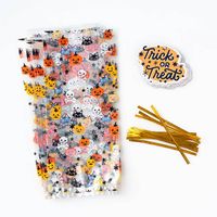 Trick Or Treat Icon Cellophane Bags