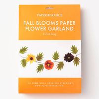 Fall Blooms Paper Garland