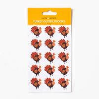 Turkey Glitter Stickers