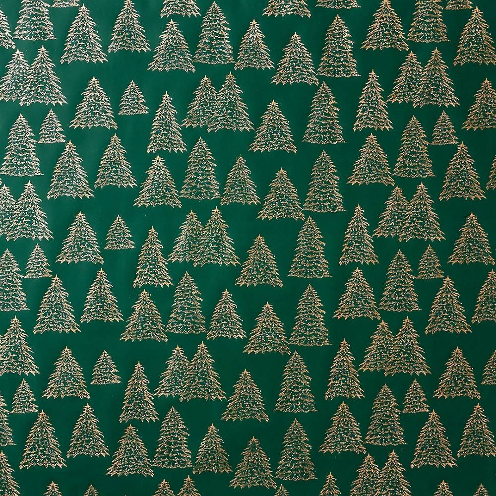 Gold Christmas Tree Stone Wrapping Paper