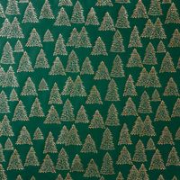 Gold Christmas Tree Stone Wrapping Paper