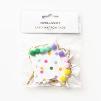 Party Hat Pom Gift Tags