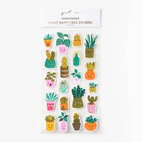 Plant Happy Face Stickers