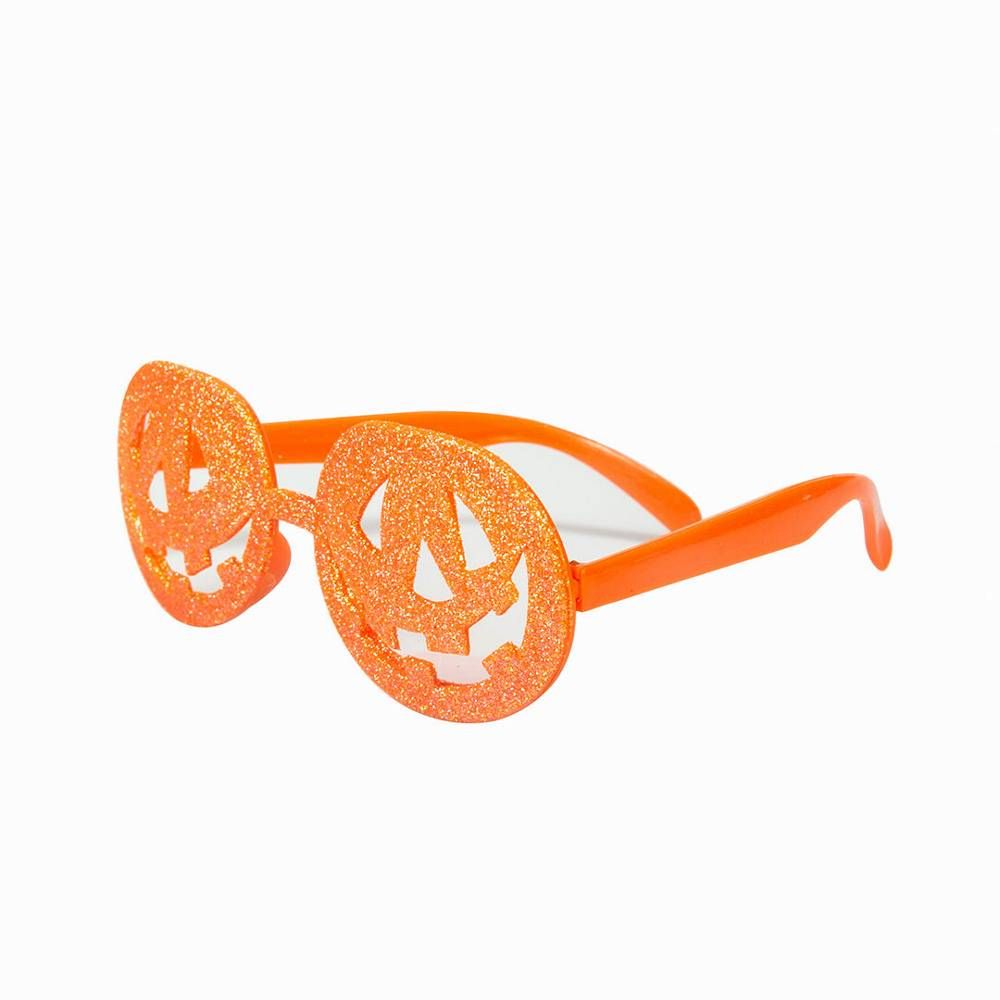 Pumpkin Glitter Glasses