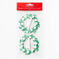 Greenery Wreath Gift Toppers