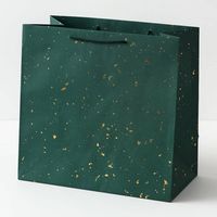 Gold Fleck On Green Gift Bags