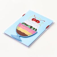 Embellished Ice Cream Sundae Birthday Card