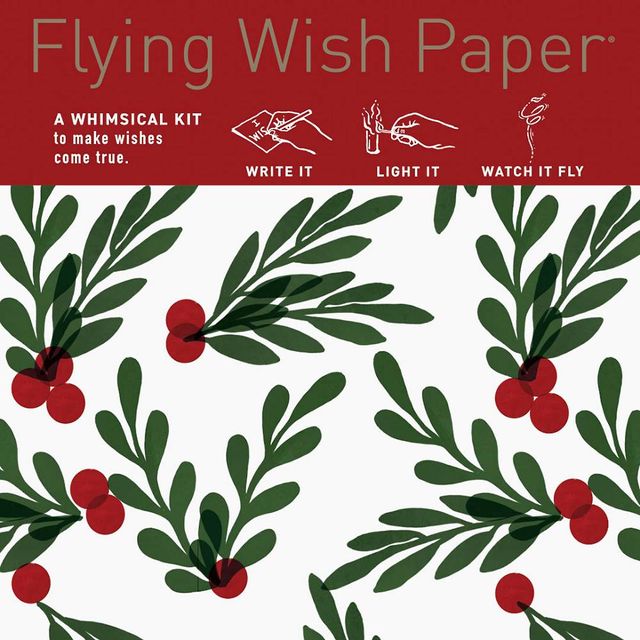 Paper Source Holly Berry Flying Wish Paper