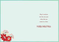 Mother Poinsettia Holiday Card