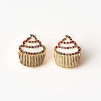 Cupcake Earrings Birthday Card