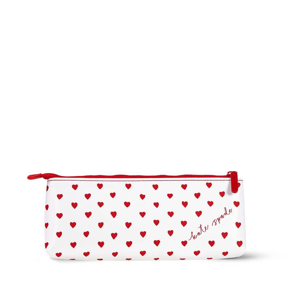 Heart Print Pencil Pouch