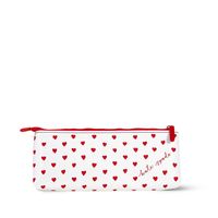 Heart Print Pencil Pouch