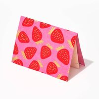 Bright Strawberries Fine Paper Stationery Set