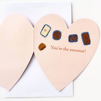 Die Cut Chocolate Box Valentine Card