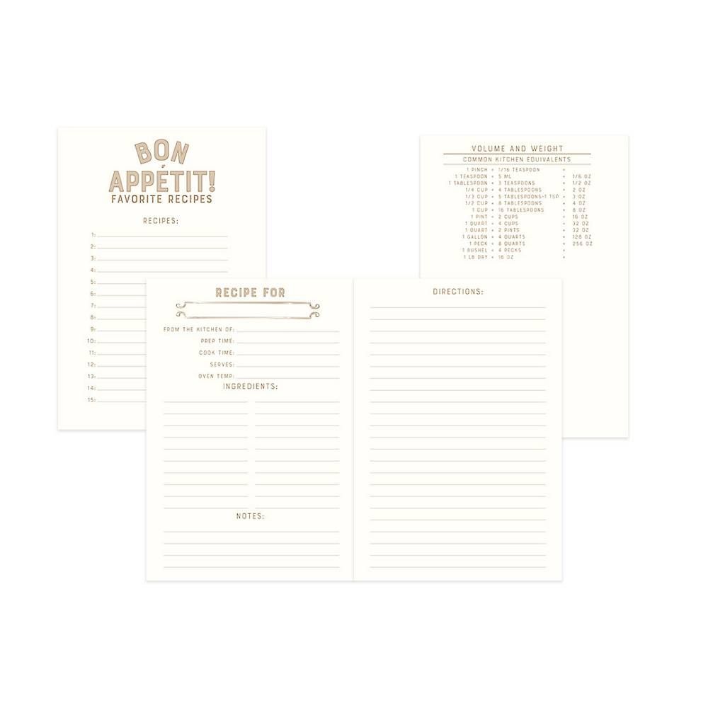 Bon Appetit Recipe Notebook Set