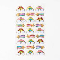 Gold Rainbow Stickers