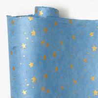 Starry Sky On Light Blue Handmade Paper