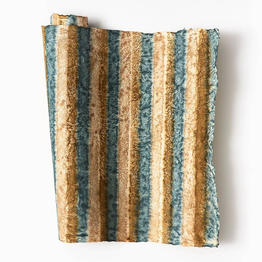 Crinkled Stripe Handmade Paper