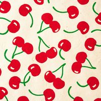 Cherries On Cream Handmade Paper